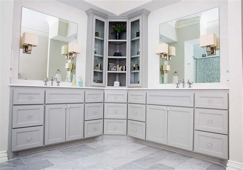 View Photos Of The Good And Perfect Corner Vanity For Bathroom Decor