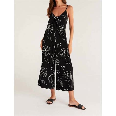 Z Supply Pants And Jumpsuits New Z Supply Summerland Abstract Jumpsuit In Black Poshmark