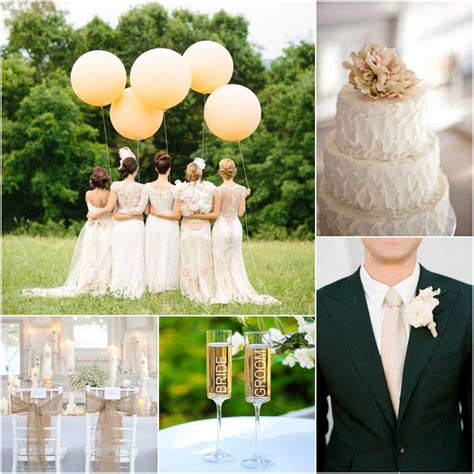 Champagne Color Wedding Theme Elegant Caramel And Champagne Wedding