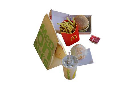 Mcdonalds Meal Blender D Model Cycles D Model Cgtrader