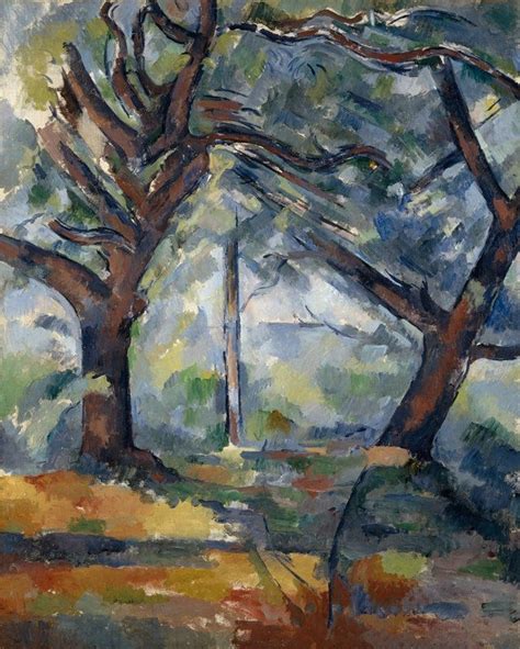 Paul Cézanne 1839 1906 The Big Trees C 1904 Oil On Canvas National