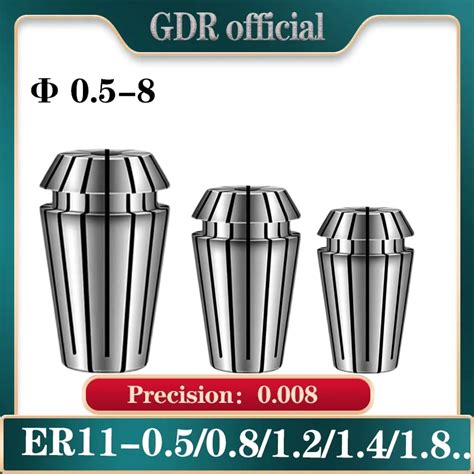 Er11 8mm Collet Chuck Er11 Collet Set ER Spring Collet ER11 0 5mm 0 8mm