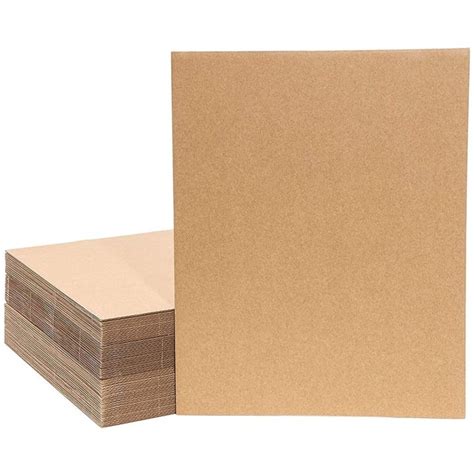 Corrugated Cardboard Sheets Set Corrugated Packaging Pads Paper Flat