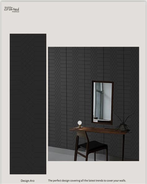 Pvc Black Handcrafted Wall Panel For Residential X At Rs Sq