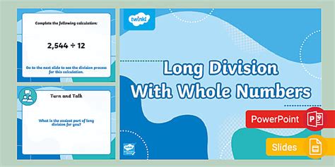 Long Division Powerpoint Math Resource Twinkl Usa