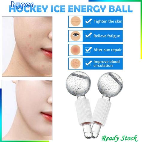 Facial Cooling Ice Hockey Crystal Ball Water Wave Crystal Glass Beauty