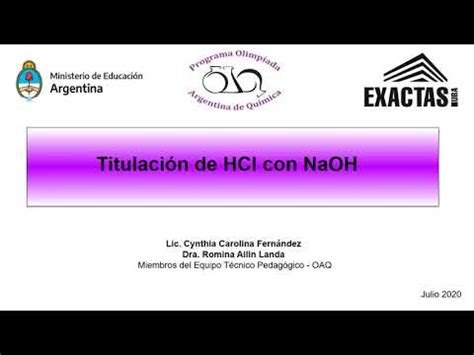 Titulaci N De Hcl Con Naoh Niveles Y Bis En Adelante Youtube