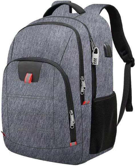 Antivol ALlBiz Sac à Dos Ordinateur Portable 17 3 Pouces Homme