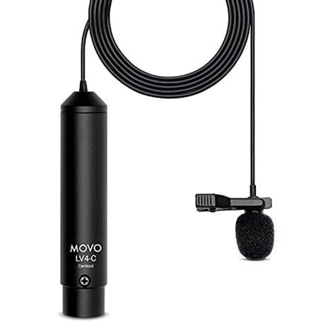 Buy Movo Lv4 C Cardioid Xlr Lavalier Microphone Phantom Power With