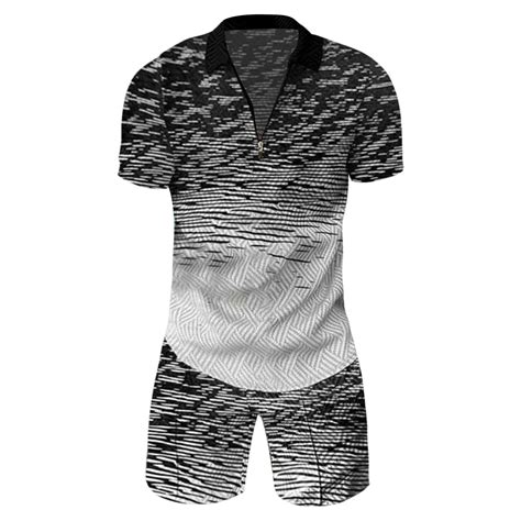 Vedolay Two Piece Short Outfits Mens Short Sets 2 Piece Shirts And