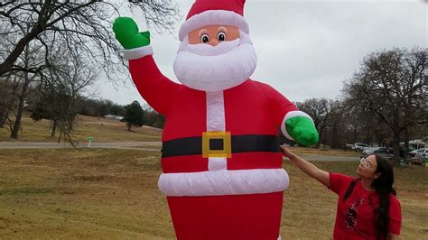 2021 10 Foot Inflatable Santa From Walmart Review YouTube