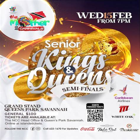 Island E-Tickets • Senior Kings & Queens Semi Finals, and Junior Kings ...