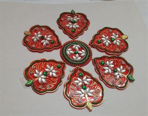 Transperant Traditional Acrylic Rangoli Handmade For Decoration