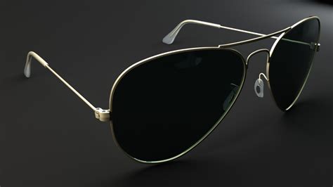 Ray Ban Aviator 3d Model Rigged Cgtrader