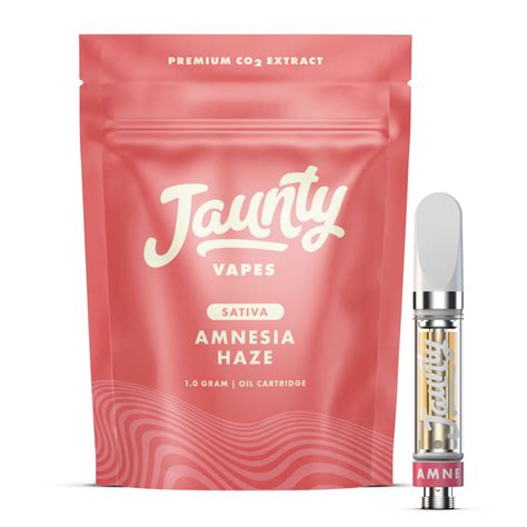 Jaunty Amnesia Haze Cartridge Vape Sativa {1g} Flynnstoned Cannabis Company