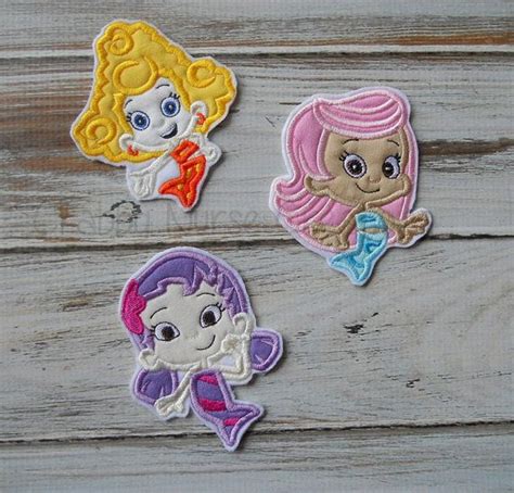 Bubble Guppy Ironon Patches By Crabbynursecreations On Etsy Etsy Bubble Guppies Handmade