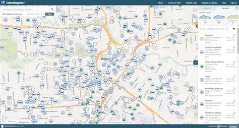 Houston Crime Map - Houston Crime Rate Map (Texas - Usa) - Texas Crime Map - Printable Maps