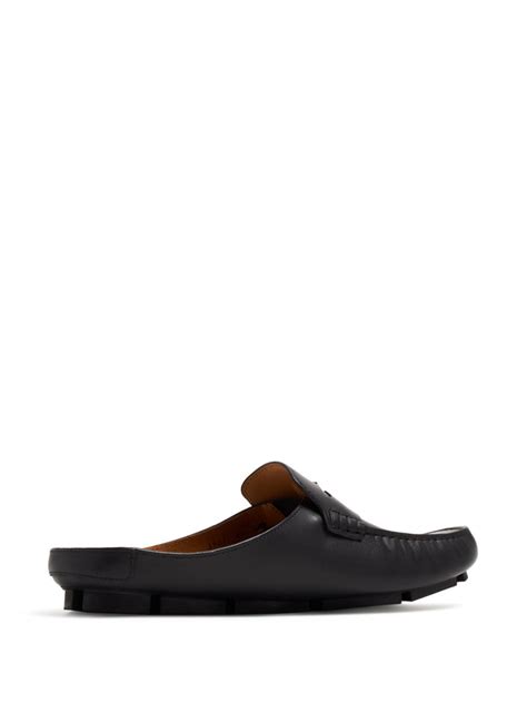 Versace Medusa Leather Loafers Black FARFETCH