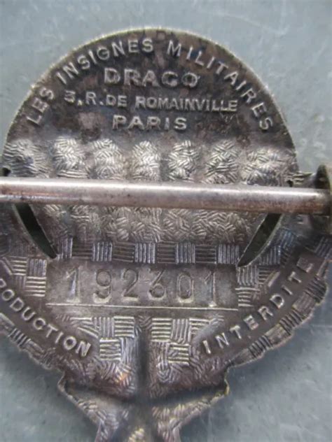 Rare Insigne Militaire Brevet De Parachutiste Num Rot