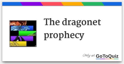 The dragonet prophecy