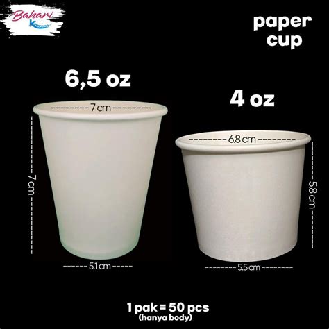 Jual Paper Cup Kopi Gelas Kertas Coffee Oz Ml Shopee Indonesia