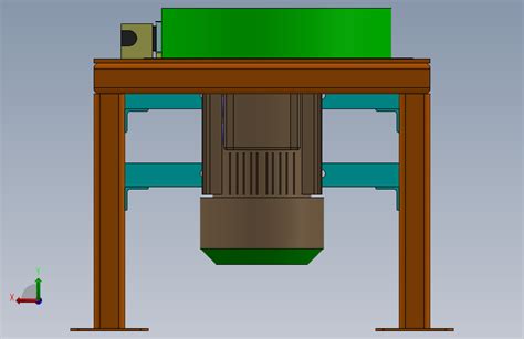 电动磨煤机solidworks 2019模型图纸下载 懒石网