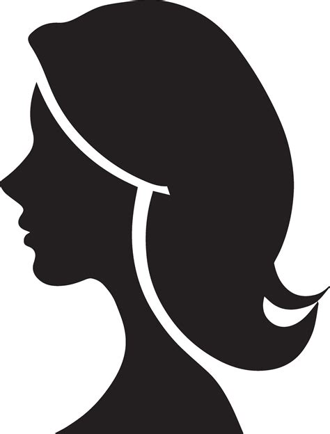 Woman Profile vector silhouette illustration 27543288 Vector Art at ...