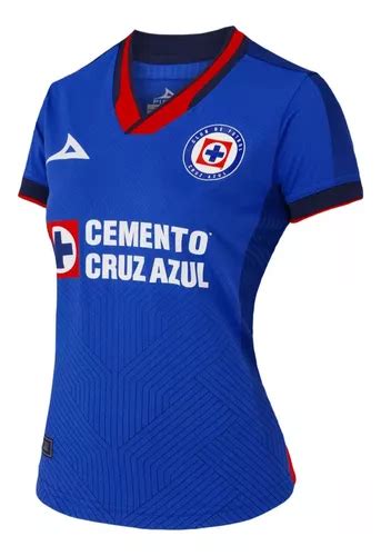 Jersey Cruz Azul Local Dama Mod Pirma Original Env O Gratis