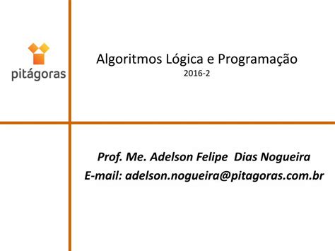 PDF Algoritmos Lógica e Programação Conteúdo Plano de Ensino 1