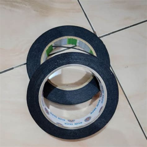 Jual Double Tape 1inci Dobel Tape Hitam Solasi Busa Jakarta Pusat