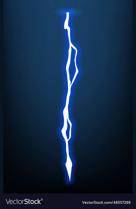 Lightning animation with sparks electricity Vector Image