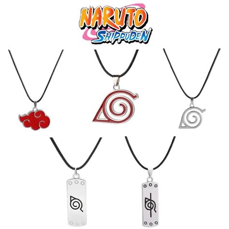 Anime Naruto Necklace Itachi Akatsuki Cloud Red Pendant Necklace Naruto