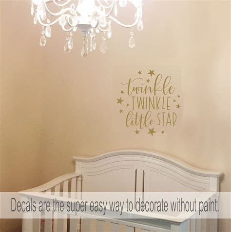 Twinkle Twinkle Little Star Nursery Decor Star Wall Decals Twinkle ...