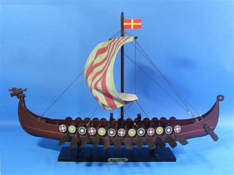 Buy Wooden Viking Drakkar Model Boat 24in - Model Ships