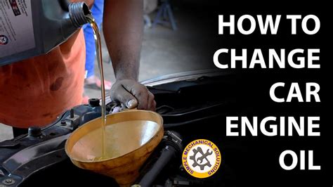 How To Change Car Engine Oil At Home Youtube