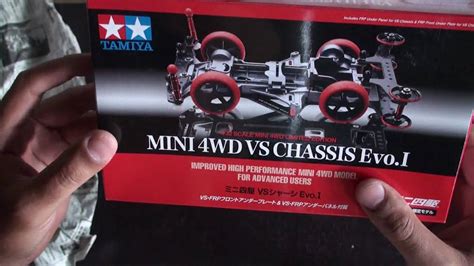 Tamiya 94734 Mini 4wd Vs Chassis Evo I Unboxing Youtube