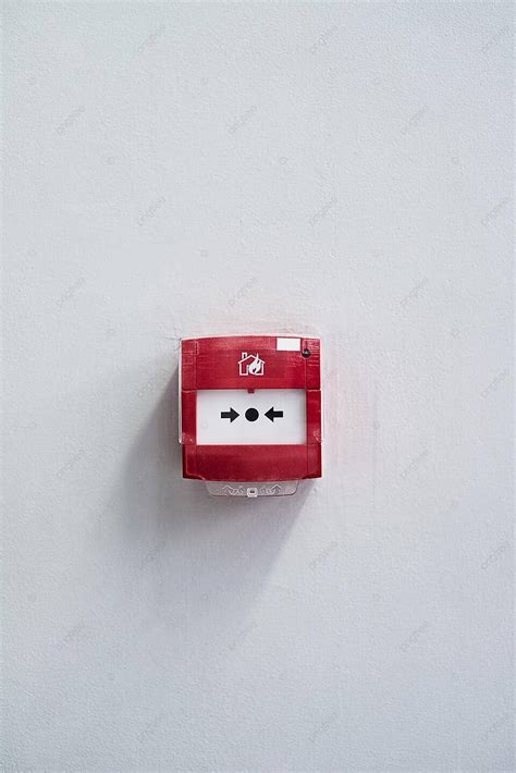 Emergency Response Trigger Photo Of A Fire Alarm Installed On A Wall