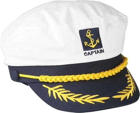 Marinaio Nave Capitano Cappello Navy Marins Admiral Regolabile Tappo