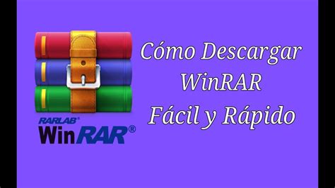 Como Descargar Winrar F Cil Y R Pido Youtube