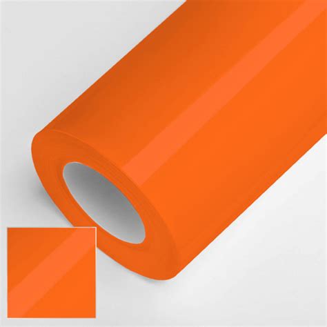 Vinyle brillant orange fluo Vinyle Adhésif ClicAndDeco