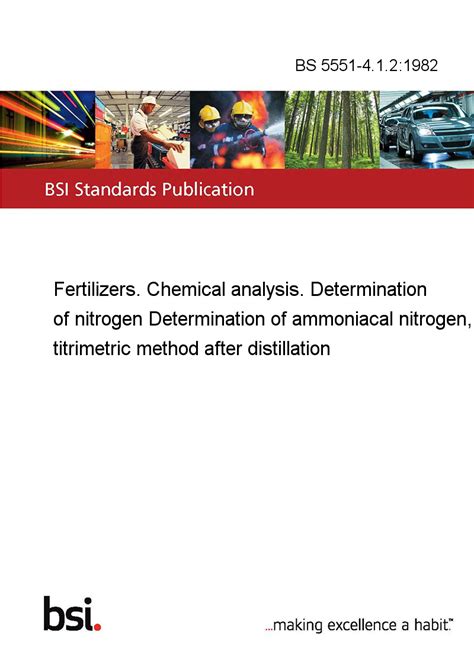 BS 5551 4 1 2 1982 Fertilizers Chemical Analysis Determination Of