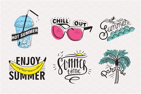 Hand Drawn Summer Vector Lettering Drawn Summer Hand Affiliate Enjoy