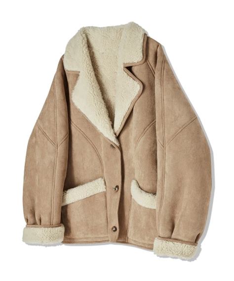 MUSINSA公式 AWESOME STUDIO suede mustang jacket beige