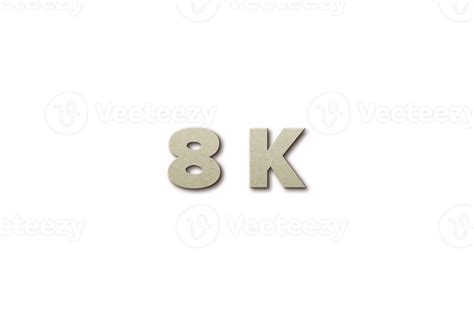 8 K Subscribers Celebration Greeting Number With Card Board 2 Design 23428623 Png