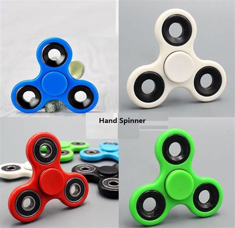 Fingertip Gyroscope Tri Spinner Fidget Toy Plastic Edc Hand Spinner For