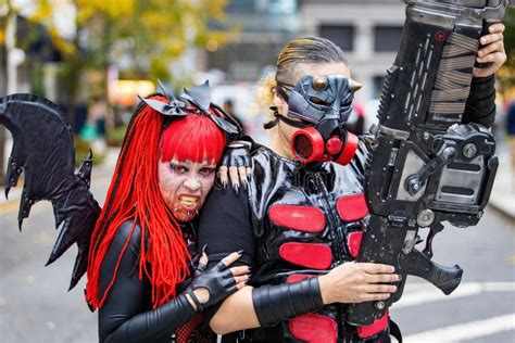 Scary Monsters Costumes at NYC Village Halloween Parade Editorial Image ...