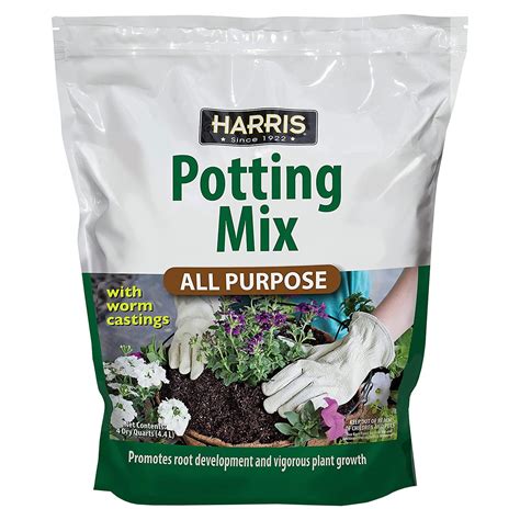 Harris All Purpose Ec36 Premium Potting Soil Mix With Worm Castings And