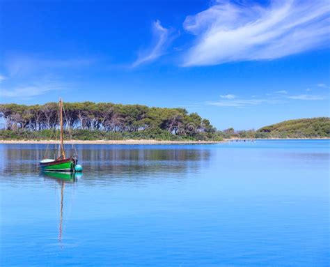 Apulia Sea Salento Coast Porto Cesareo Seascape In Italy Stock Photo