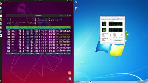 Ubuntu 19 04 Vs Windows 7 RAM Usage Comparison YouTube