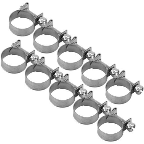 Lot De 10 Colliers De Serrage En Acier Inoxydable Très Résistants Pour Tuyau De Carburant 6 Mm